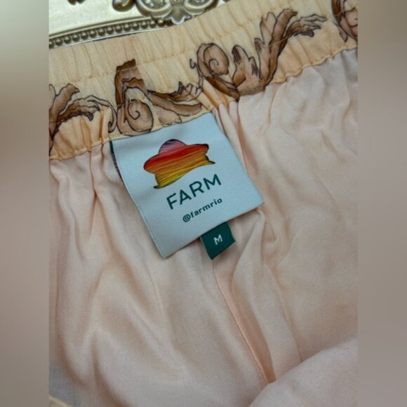 🆕 FARM Rio 🧿 NWOT Multicolor Banana Royalty Kaleidoscope Shorts, Sz M - Picture 14 of 15